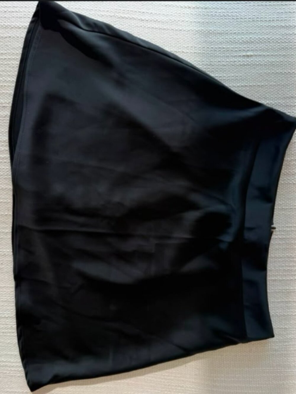 Forever 21 Black Satin Circle Skirt